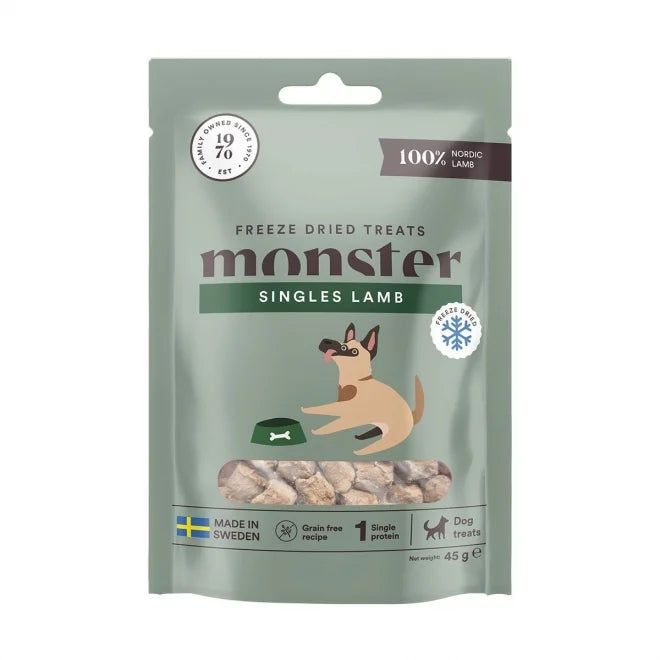 Monster Dog Treats Freeze Dried Lamb 45g