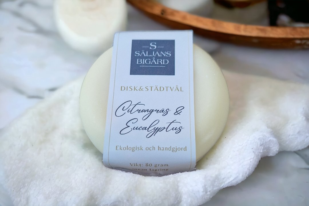 Disk och städtvål - Citrongräs & Eucalyptus 80g