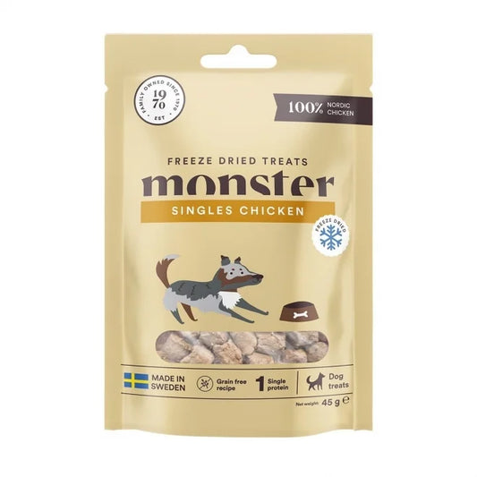 Monster Freeze Dried Treats Singles Chicken 45g